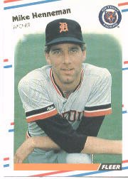 1988 Fleer Baseball Cards      057      Mike Henneman RC*